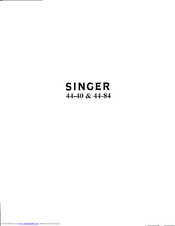 Singer 44-40 List Of Parts