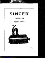 Singer 509BS1 Parts List
