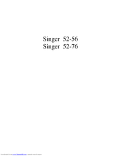 Singer 52-76 Parts List