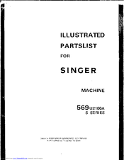 Singer 569U2100A Series Illustrated Parts List