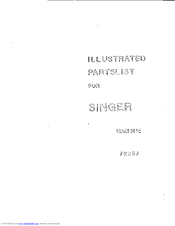 Singer 7225J Illustrated Parts List