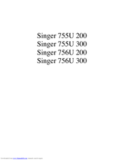 Singer 755U 200 Illustrated Parts List