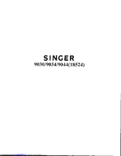 Singer 9034 Parts List