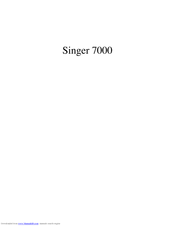 Singer Imperial 7000 Illustrated Parts List