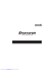 Sirius Satellite Radio Sportster SP-B1 User Manual