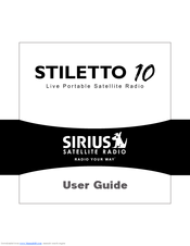Sirius Satellite Radio Stiletto 10 User Manual