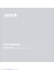 Sirius Satellite Radio S50 User Manual