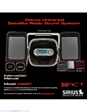 Sirius Satellite Radio XS097 Instruction Manual