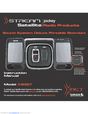 Sirius Satellite Radio Xact XS027 Instruction Manual