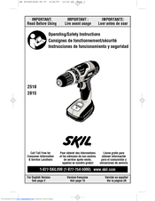 Skil 2510 Operating/Safety Instructions Manual