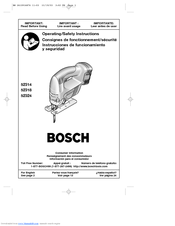 Bosch 52318 Operating/Safety Instructions Manual