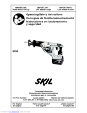 Skil 9350 Operating/Safety Instructions Manual