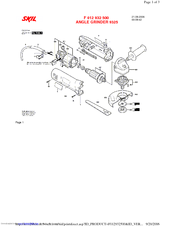 Skil 9325 Parts List
