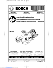 Bosch 1677M Operating/Safety Instructions Manual