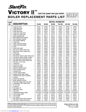 Slant/Fin VH-120 Replacement Parts List