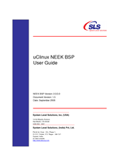 System Level Solutions NEEK Board Support Package uClinux User Manual