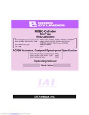 IAI ROBO Cylinder RCS2-F5D Operating Manual