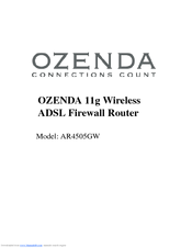 Ozenda AR4505GW User Manual