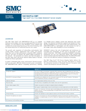SMC Networks Tiger Card SMC10GPCIe-10BT Specification Sheet