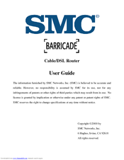 SMC Networks Barricade Cable/DSL Router User Manual