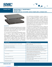 SMC Networks SMC TigerStack 1000 SMC8748ML3 Technical Specifications