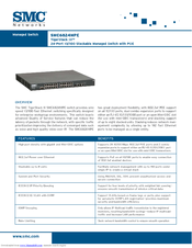 SMC Networks 6824MPE INT - FICHE TECHNIQUE Specification Sheet