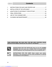 Smeg S40C6FXAA Instruction Manual