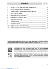 Smeg CS120-6 Instruction Manual