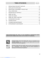 Smeg CS122-6 Instruction Manual