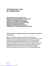 Smeg SE2664ID Instructions For Fitting And Use