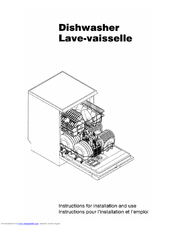 Smeg Dishwasher CSU2001B1 Instructions For Installation And Use Manual