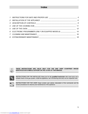 Smeg FS66MFX Instructions For Installation And Use Manual