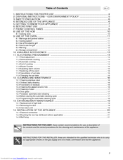 Smeg SUK61CPX5 Instructions For Installation And Use Manual