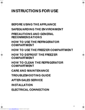 Smeg CR326AP1 Instructions For Use Manual