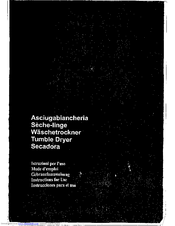 Smeg DRY2006 Gebrauchsanweisung