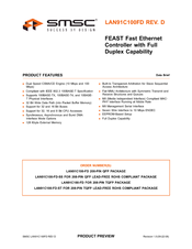 Smsc FEAST LAN91C100FD Specifications