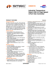 SMSC USB2513i Specification Sheet