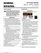 Simplicity 1693706 Installation Instructions Manual