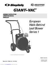 Giant-Vac ELBC6151BV Operator's Manual
