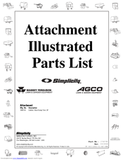 Simplicity 1692150 Illustrated Parts List
