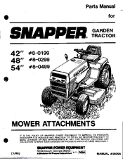 Snapper 8-0299 Parts Manual