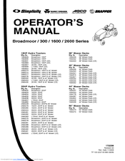 Snapper 1600 Series Operator's Manual