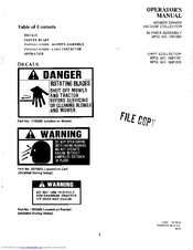 Simplicity 1691320 Operator's Manual