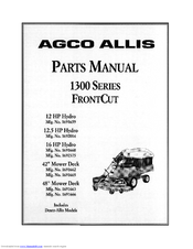 AGCO Allis 1691666 Parts Manual