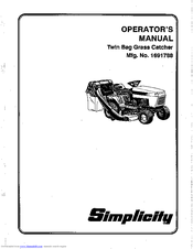 Simplicity 1691788 Operator's Manual