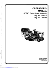 Simplicity 1691810 Operator's Manual