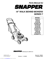Snapper RLW407T-2 Parts Manual
