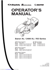 Snapper 2400 XL Operator's Manual