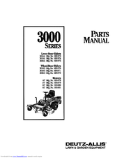 Deutz-Allis 3000 Series Parts Manual