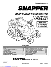Snapper 381451HBVE Parts Manual